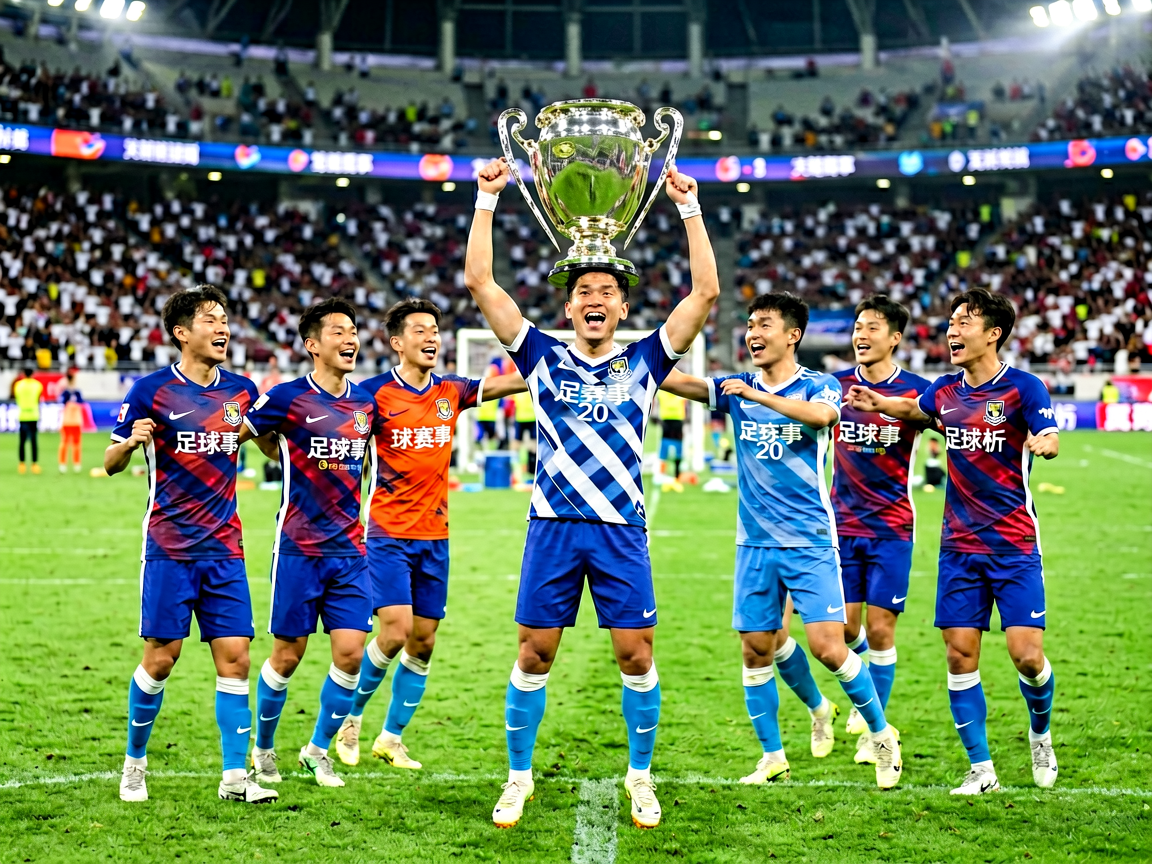 足球赛事-球队夺冠庆典现场