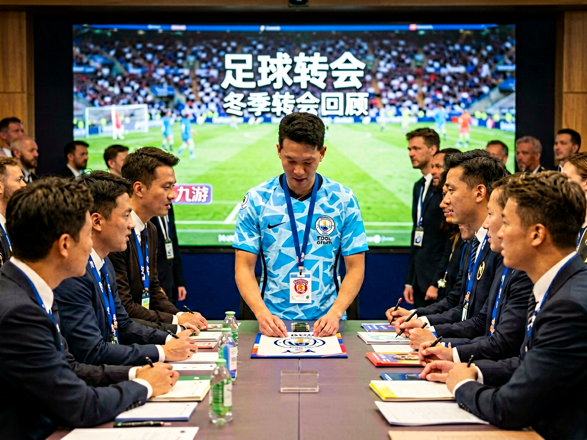 足球转会-球员签约新闻发布会